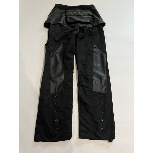 Darkers Wavs Dolls Kill Reverb Windbreaker Cargo Pants in Black - Picture 3 of 6